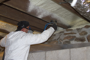 Spray foam insulation in Stratford